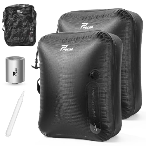 Vacuum Bags for Travel with Wireless Pump (2 Count)
