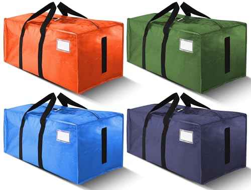 Supports 200lbs Heavy Duty Moving Bags (4 Count)