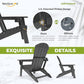 Folding Adirondack Chairs Set of 2 (2 Count)