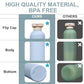 13.5oz 4pack Refillable Travel Shampoo and Conditioner Bottles (4 Count)