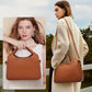 Genuine Leather Purses for Women with Detachable Satchel Strap