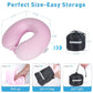 Travel Neck Pillow 100% Pure Memory Foam Airplane Pillow for Head Support