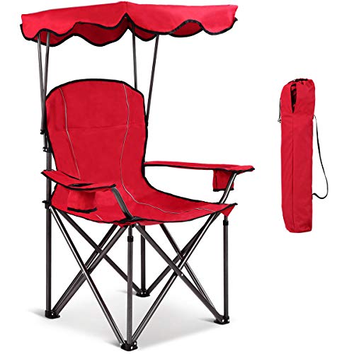 Camping Chair with Canopy Shade