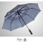 Folding Umbrella Real Wood Handle Pimlico Navy Bronze