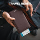 Passport Wallet for Travel RFID Blocking Premium Leather