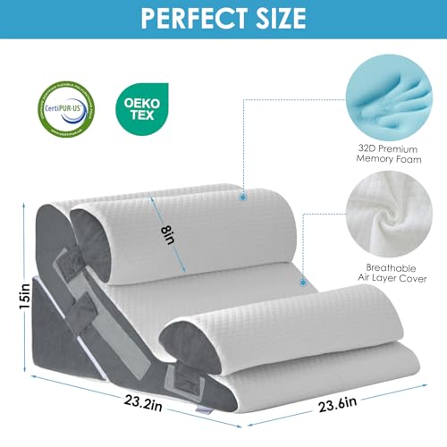 Wedge Pillow Set for After Surgery (4 Count)