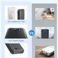 10000mAh Compact Portable Charger Power Bank with Built in Cables&Wall Plug