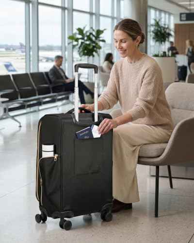 Expandable Softside Carry On Suitcase
