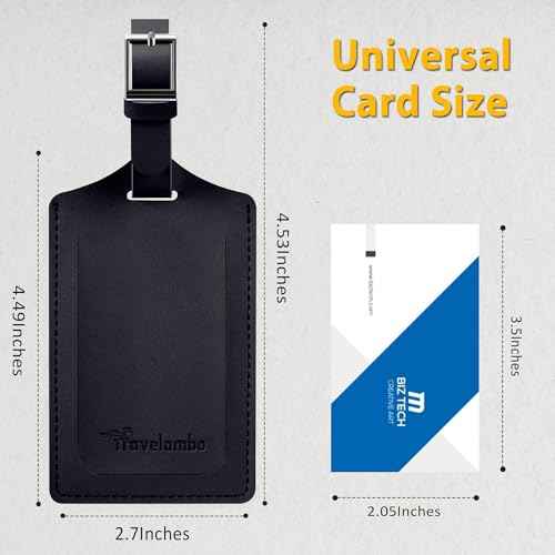 8 Pack Luggage Tags for Suitcases Airplane Travel Essentials (8 Count)