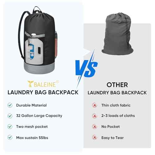 2PK 120L Laundry Bag Backpack (2 Count)
