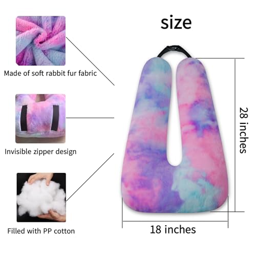 Travel Pillow Car Pillow Kid Car Sleeping Colorful Purple