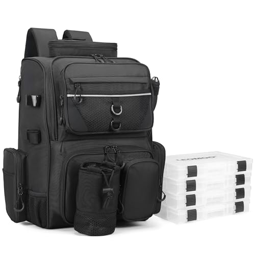 Fishing Tackle Backpack With Rod Holders