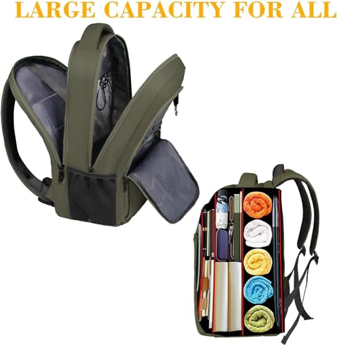 Green 15.6 Inch Travel Laptop Backpack