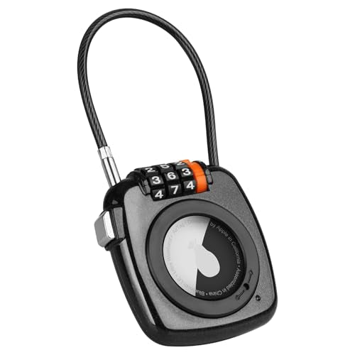 Compatible with Apple AirTag Secure Lock with Wire Cable