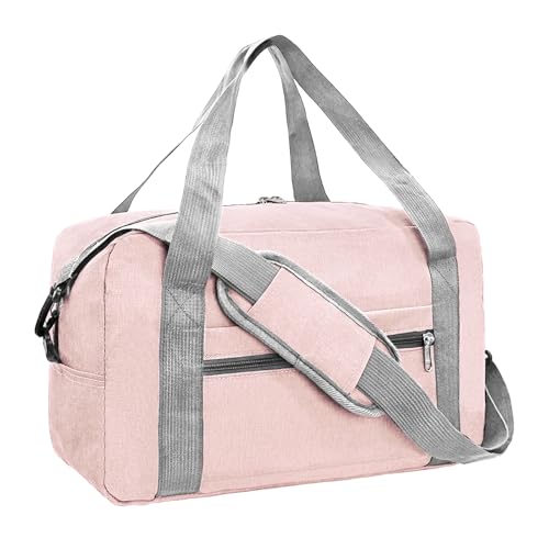 Foldable Carry on Luggage Bag 22x14x9 Personal Item Bag for Airplanes Travel Duffel Bags for Women and Men