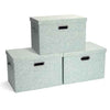 Storage Bins with Lids Fabric Closet Organizers Cubes Office Organization (3 Count)