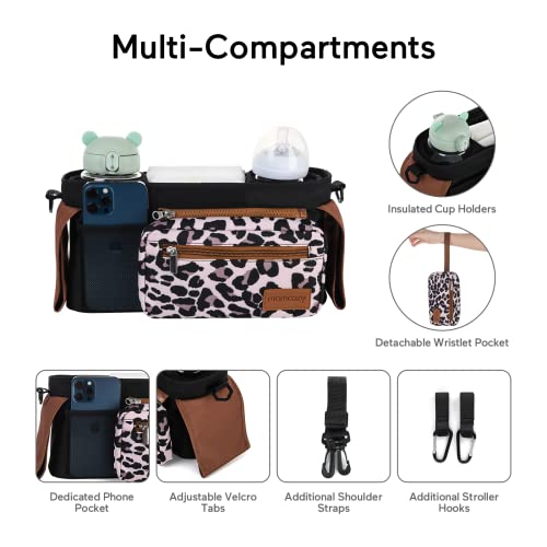 Universal Stroller Organizer with Insulated Cup Holder