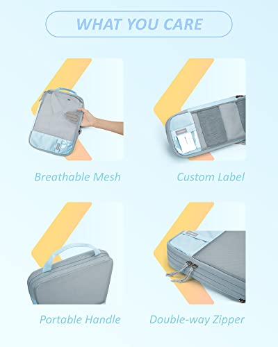 4 Set Compression Packing Cubes for Travel (4 Count)