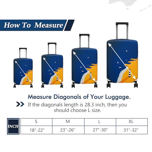 Travel Luggage Cover Suitcase Protector Fits 23