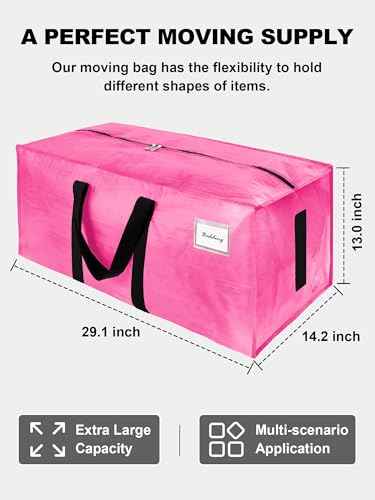 Supports 200lbs Heavy Duty Moving Bags (4 Count)