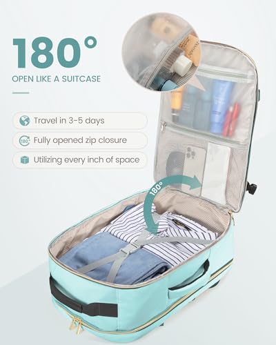50L Travel Backpack Flight Approved Carry on Backpack
