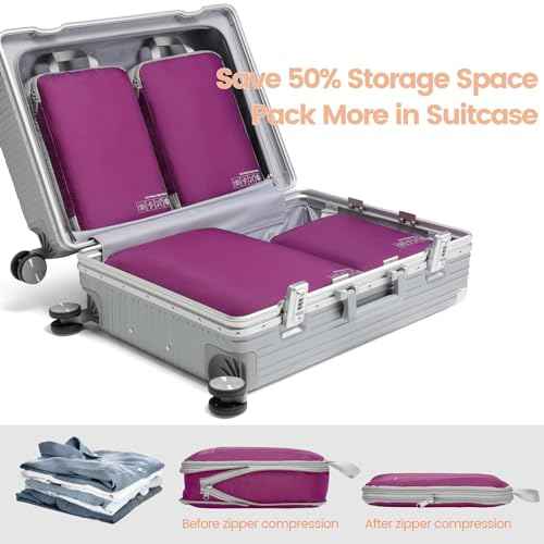 Compression Packing Cubes for Travel (4 Count)