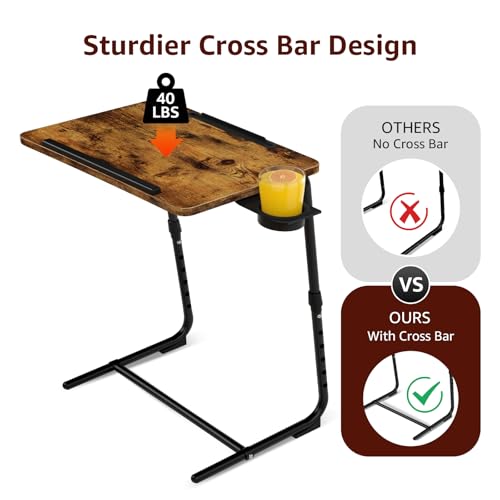 Folding TV Tray Adjustable Dinner