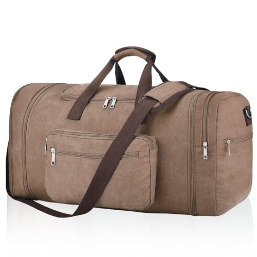 60L Canvas Duffle Bag for Men