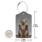 2 Pack Luggage Tags for suitcases Capybara Hamster TSA Approved Label Luggage Tag Baggage Tag Leather Stainless Steel Loop Label Tag for Men Women Travel Bag Suitcase (2 Count)