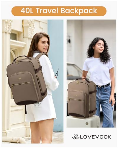 40L Travel Backpack Flight Approved Carry on Backpack