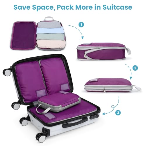 Compression Packing Cubes for Travel (4 Count)