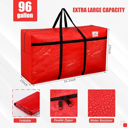 4 Pcs 96 Gallon Extra Large Moving Bags Heavy Duty Storage Bag (4 Count)