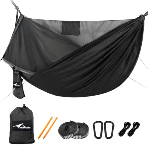 Camping Hammock with Mosquito Net and Ridge Rope