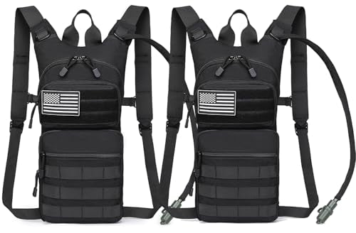 Insulated Water Hydration Pack Bag with 3L TPU Bladder Tactical Molle Hydration Backpack for Hiking Cycling Running