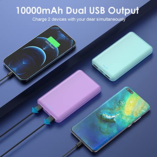 2 Pack]Portable Charger Power Bank 10000mAh