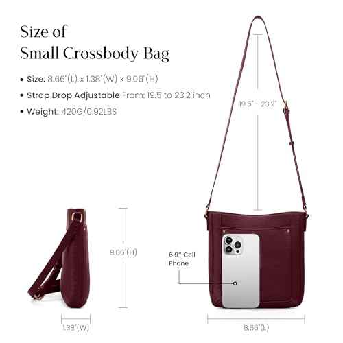 Genuine Leather Small Crossbody Bags for Women Travel Leather Purse