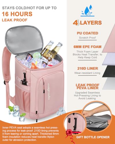 Cooler Backpack Insulated Leak Proof for Women Men Soft Cooler Bag