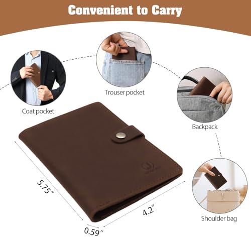 Genuine Leather Passport Holder For Travel
