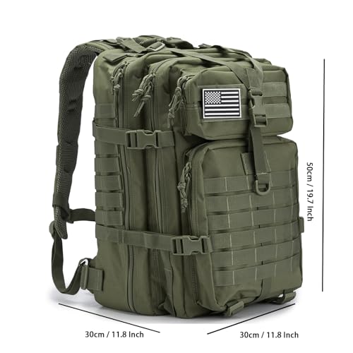45L Military Tactical Backpacks For Men Camping Hiking Trekking Daypack Bug Out Bag Lage MOLLE 3 Day Assault Pack