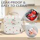Lunch Box for Men & Women (Corduroy Strawberries Beige)