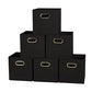 Foldable Fabric Storage Bins 6 Piece Set (6 Count)