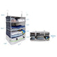 Stow-N-Go Hanging Travel Shelves, Packing Organizer for Luggage. Carry on Closet for Suitcase. Expandable Packing Cube. Travel Essentials. (Light Gray - XL, XL = (L) 17.7" x (W) 11.8")