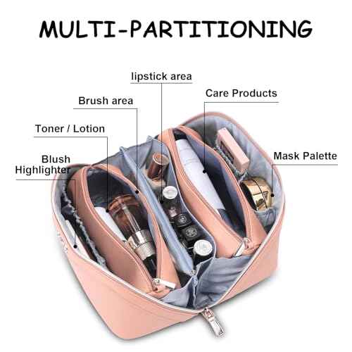 Travel Makeup Bag Organizer Cosmetic Bag (3 Count)