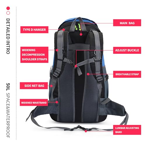 50L Hiking Backpack