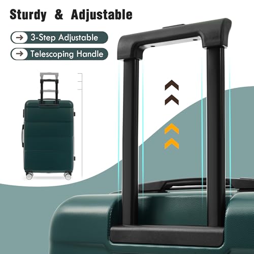 Luggage Sets of 3 Piece Carry on Suitcase Airline Approved (3 Count)