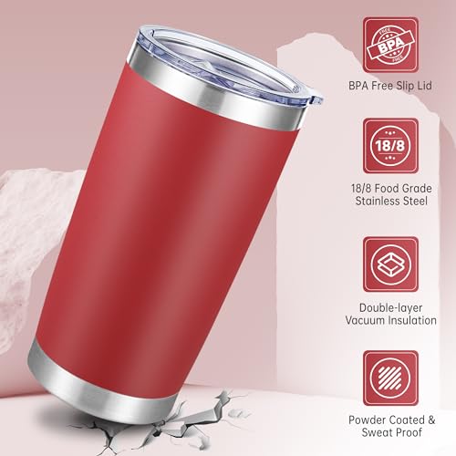 20 oz Tumblers Stainless Steel Tumbler with Lid
