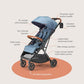 Bēbee V2 Lightweight Baby Stroller (17 pound(s))