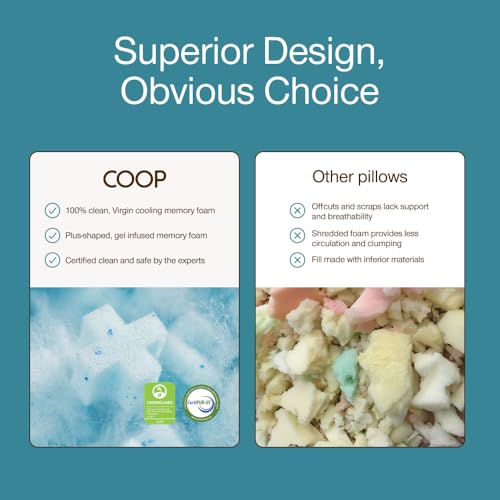 Cool+ Cut Out Adjustable Pillow Queen with Cooling Gel & Shoulder Cut