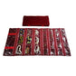 Travel Jewelry Roll Bag Portable Organizer Pouch With Grids&PVC Cover Storage Bags for Necklace