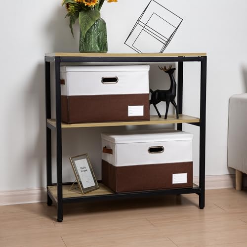 Foldable Storage Bins with Lids [3 (3 Count)